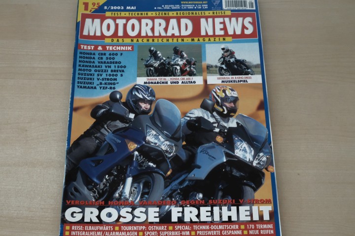 Deckblatt Motorrad News (05/2003)